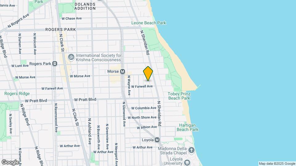 1224 W Farwell Ave Mapa y Detalles de la Ubicación