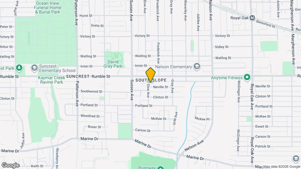 4505 Neville St Map and Location Details