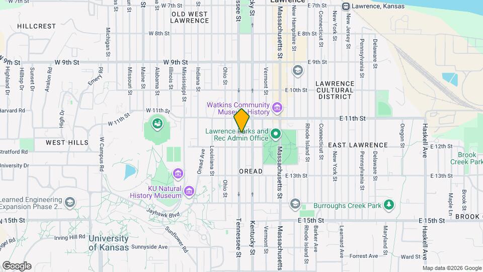 1130 Tennessee St Map and Location Details