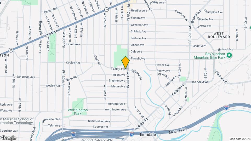 3662 W 117th St Map and Location Details