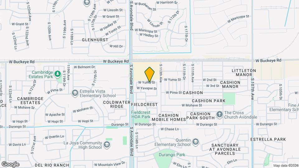 11381 W Yuma St Map and Location Details