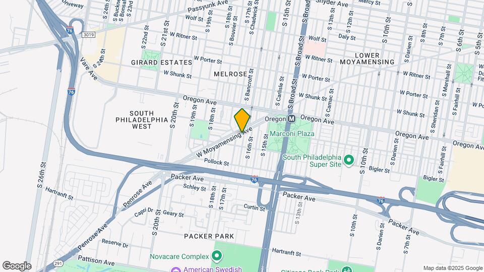 2820 S Smedley St Map and Location Details