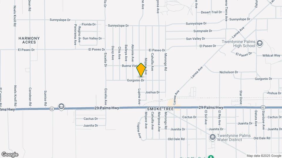 71938 Gorgonio Dr Mapa y Detalles de la Ubicación