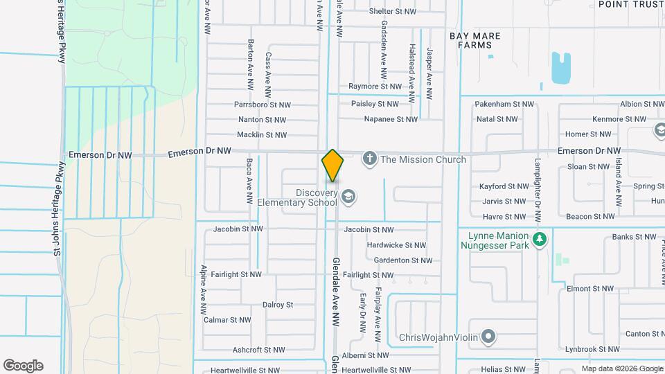 1306 Glendale Ave NW Map and Location Details