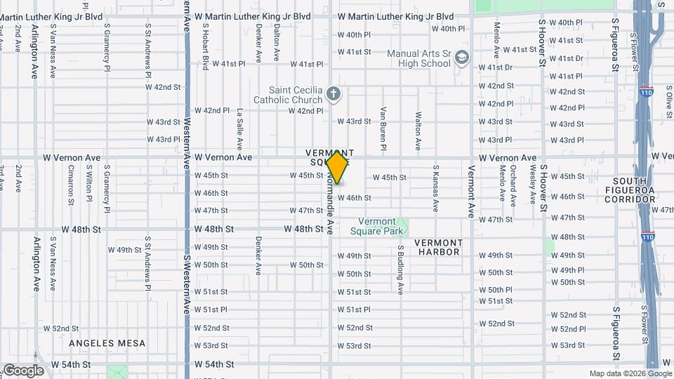 4518 Normandie Ave Map and Location Details