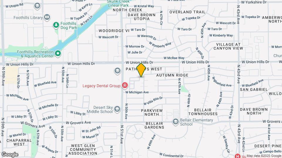 4929 W Bluefield Ave Map and Location Details