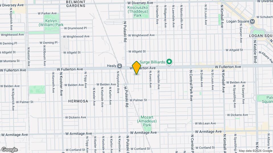 2327 N Harding Ave Map and Location Details