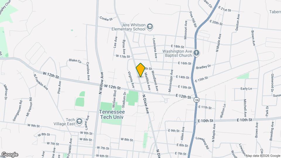 1319 N Dixie Ave Map and Location Details