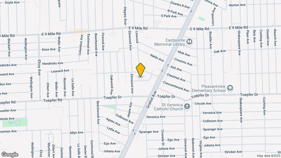 15205 Maplewood Ave Map and Location Details