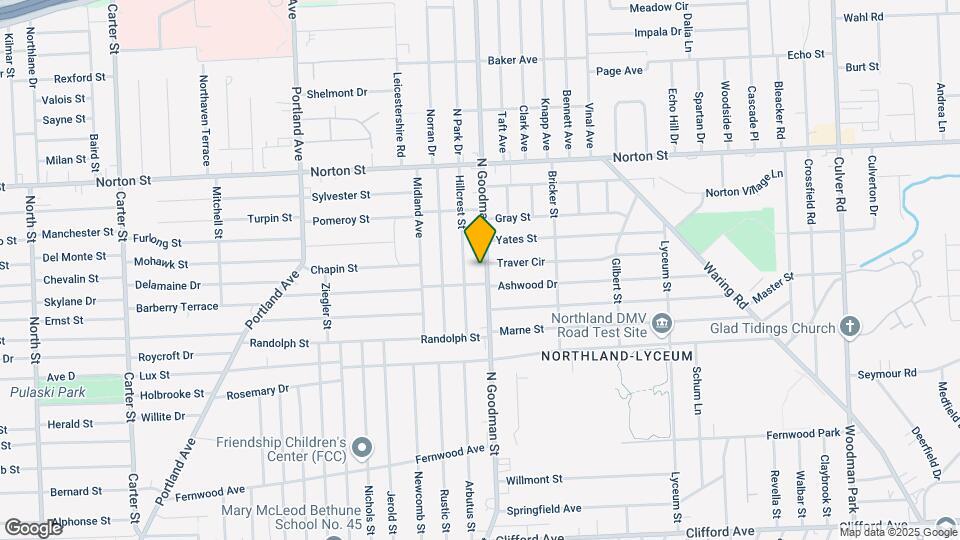 1593 N Goodman St Map and Location Details