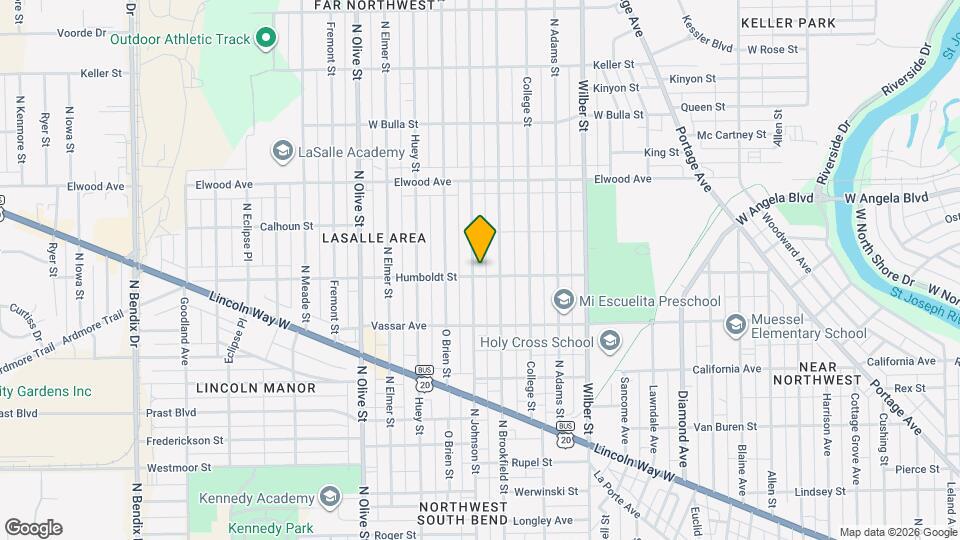 1206 N Johnson St Map and Location Details