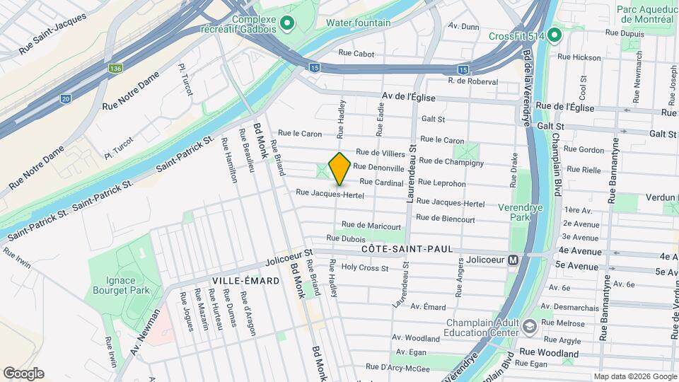 5830 Hadley Rue Map and Location Details