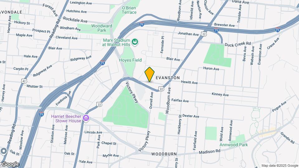 1525 Dixmont Ave Map and Location Details
