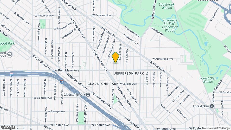 5619 N Menard Ave Map and Location Details