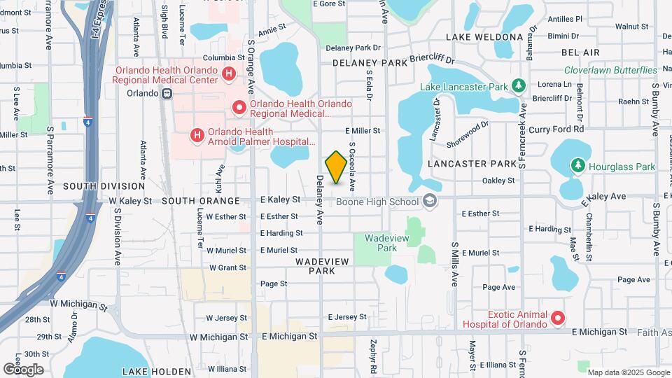 421 E Kaley St Map and Location Details