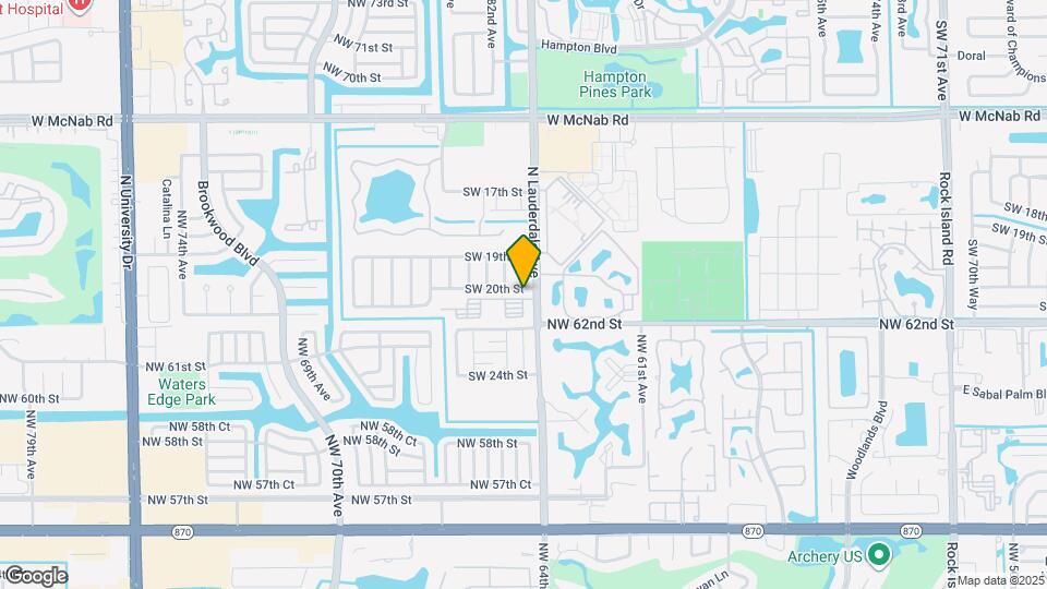 8102 SW 20th St Map and Location Details