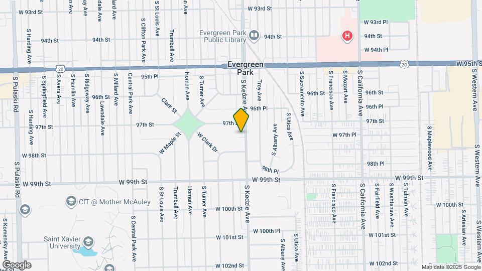 9722 S Kedzie Ave Map and Location Details