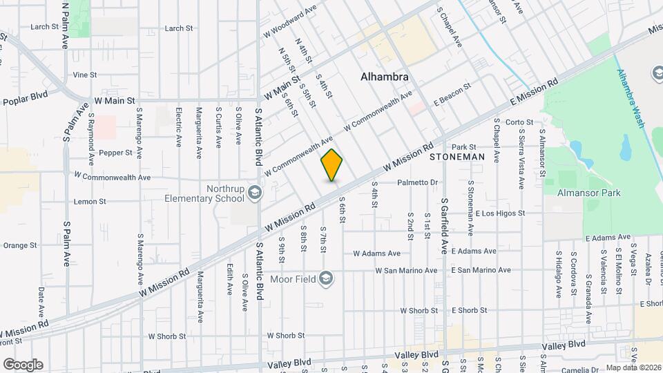 425 S 6th St, Unit Studio Map and Location Details