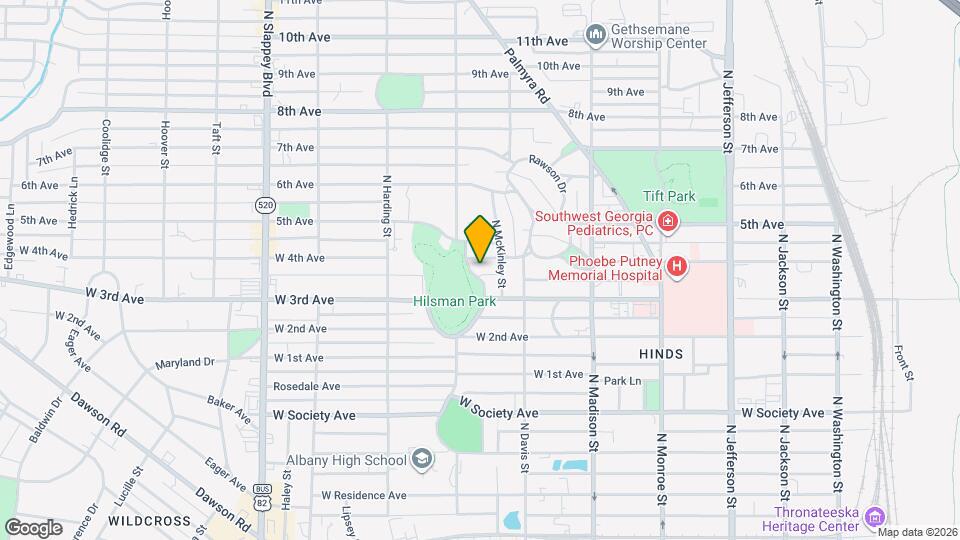 1008 N Van Buren St Map and Location Details