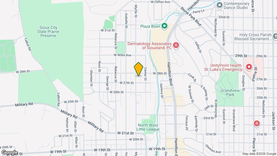 2718 Myrtle St Map and Location Details