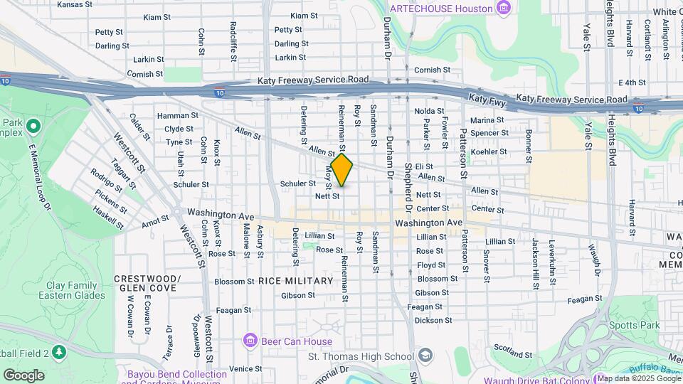 1203 Reinerman St Mapa y Detalles de la Ubicación