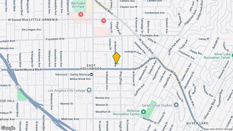 1118-1118 3/4 N Westmoreland Ave Map and Location Details
