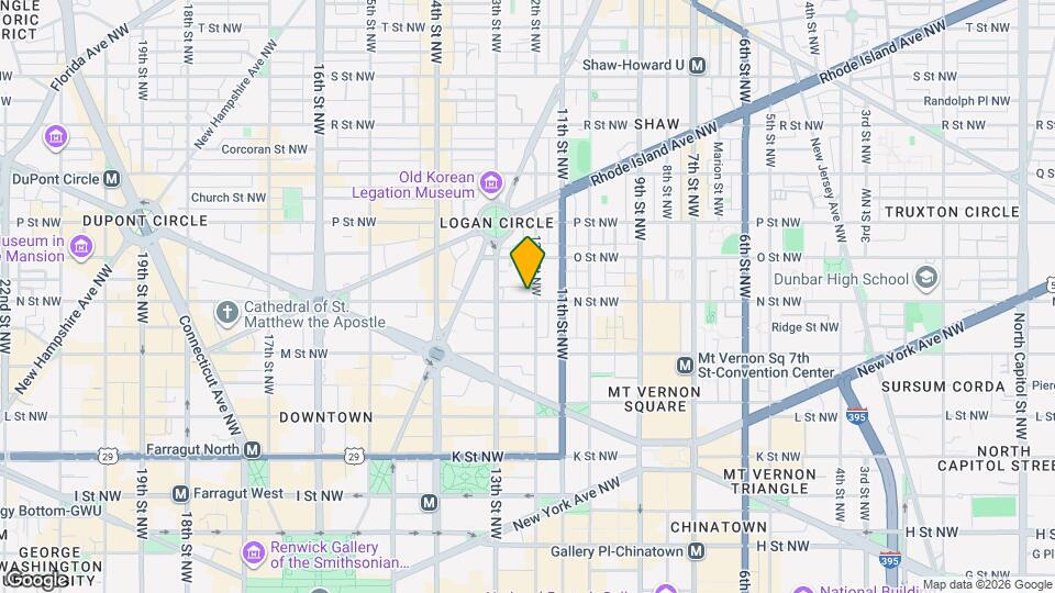 1203 N St NW Map and Location Details