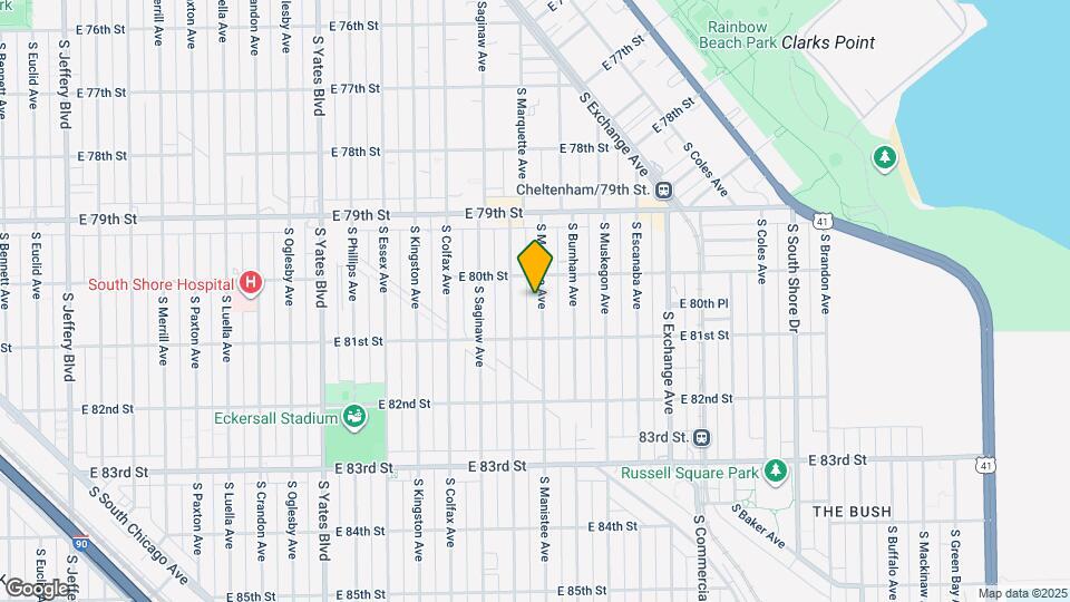 8022 S Manistee Ave Map and Location Details