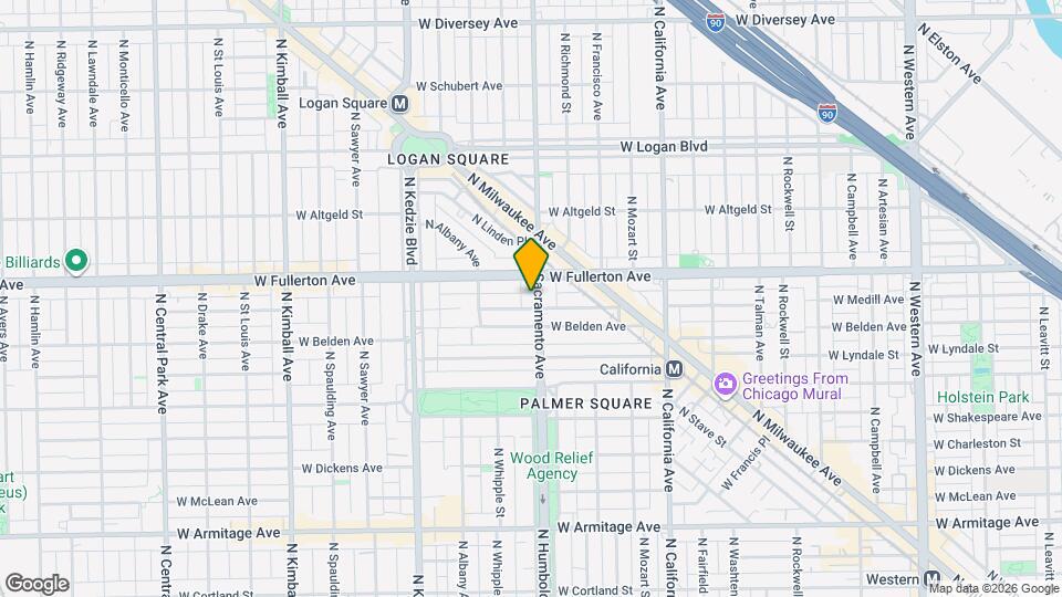 2326 N Sacramento Ave, Unit 1 Map and Location Details