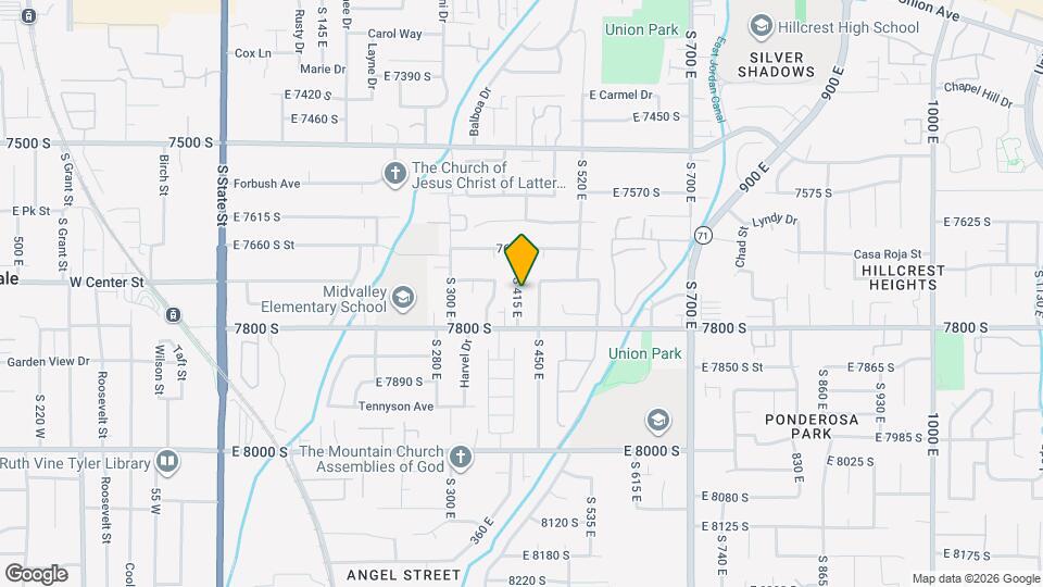 7745 S 415 E, Unit 7745 Map and Location Details