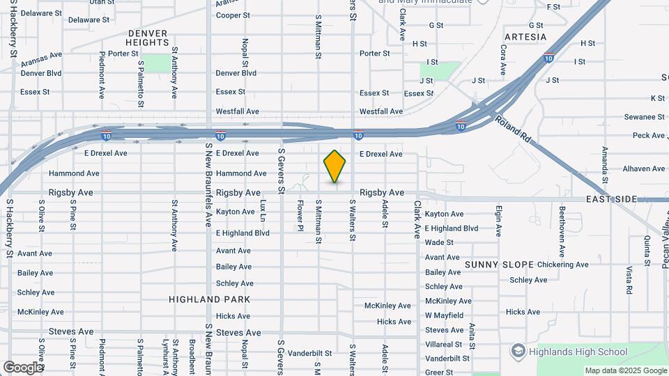 1023 Rigsby Ave, Unit # B Map and Location Details