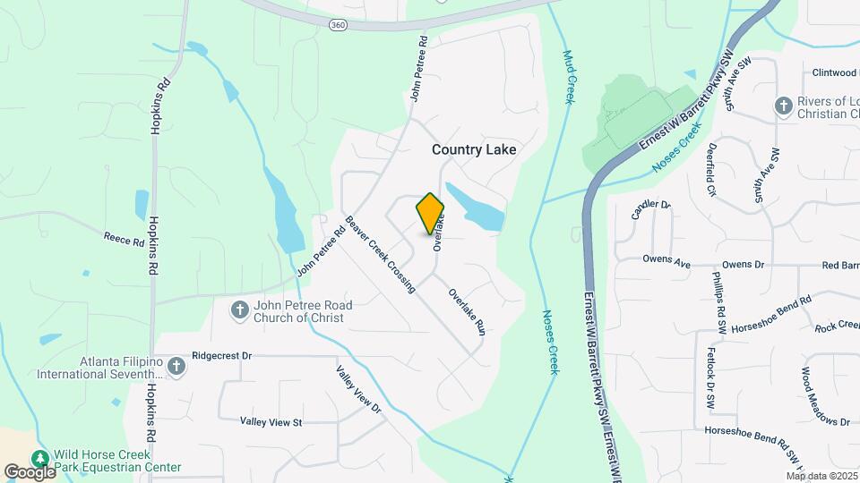 2574 Overlake Dr Map and Location Details