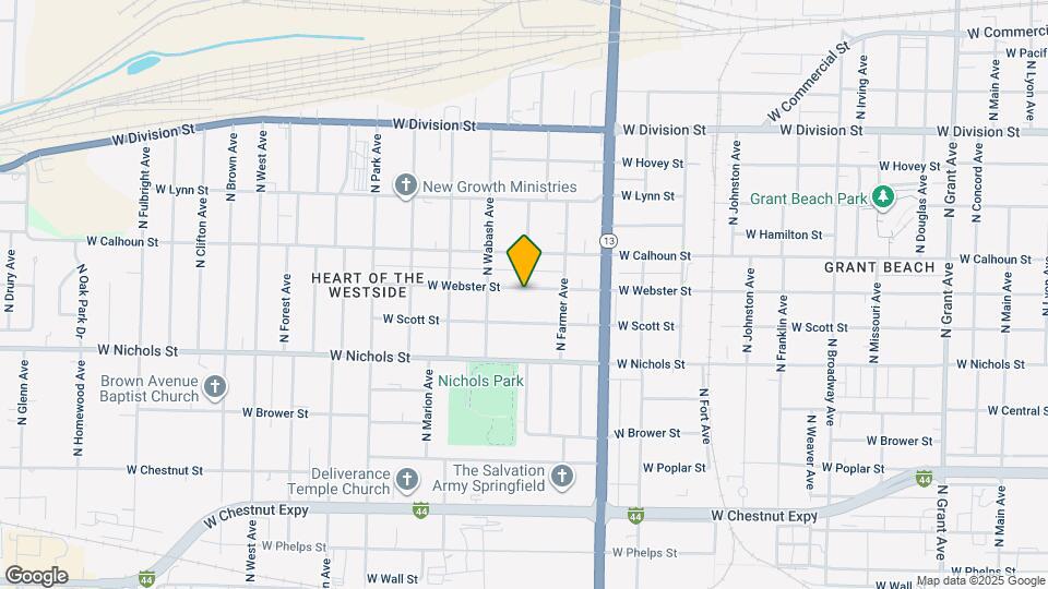 1800 W Webster St Map and Location Details