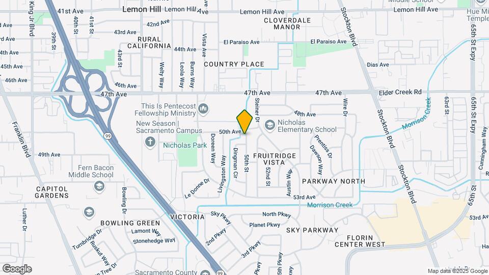 6610 50th St Map and Location Details