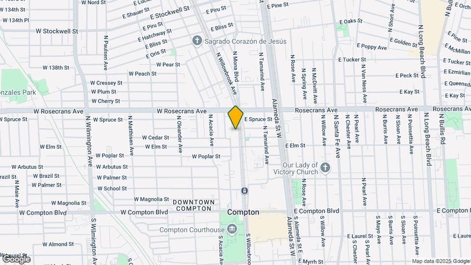 805 N Willowbrook Ave Map and Location Details