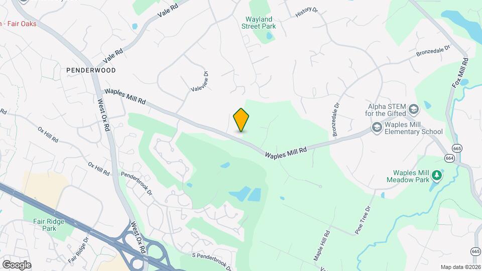 11900 Waples Mill Rd, Unit Garden Apartment Map and Location Details