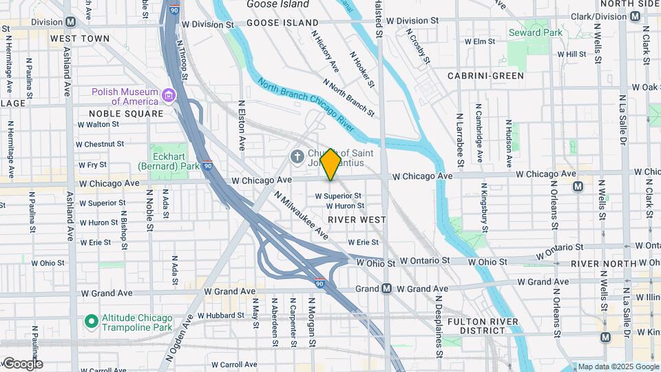 731 N Sangamon St, Unit 101 Map and Location Details