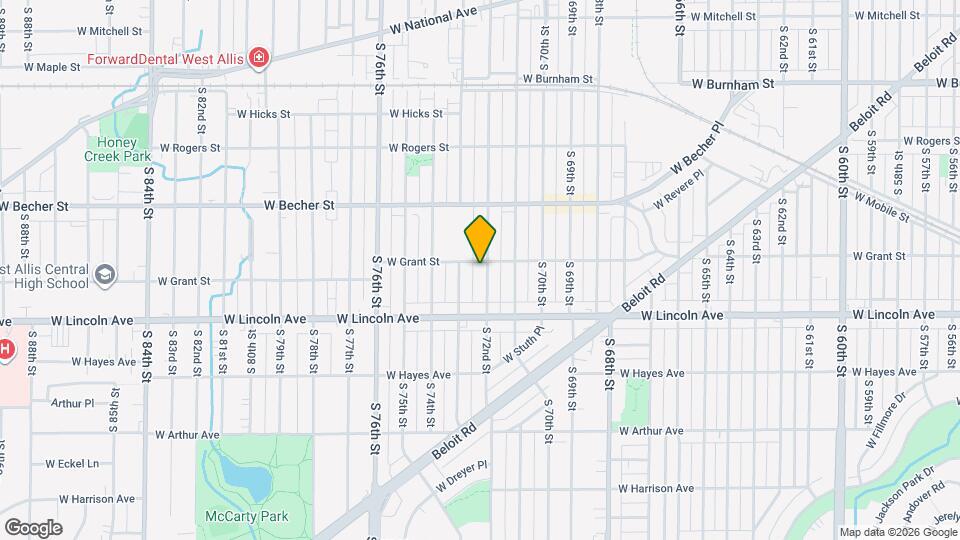 2213 S 72nd St Map and Location Details