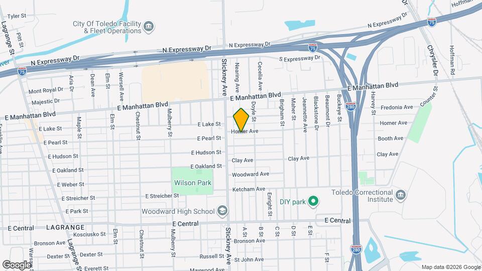 830 Homer Ave Map and Location Details