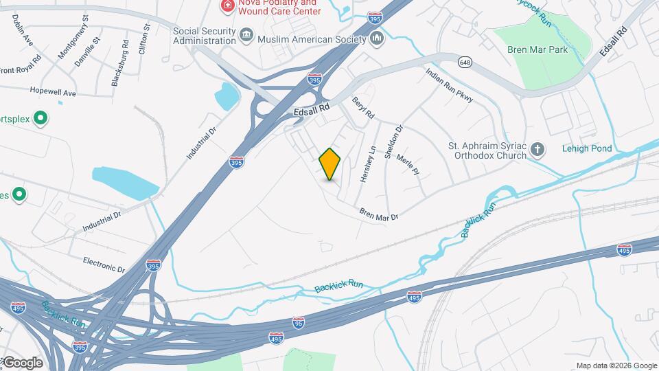 5614 Bismach Dr, Unit Valley Park Alexandria Mapa y Detalles de la Ubicación