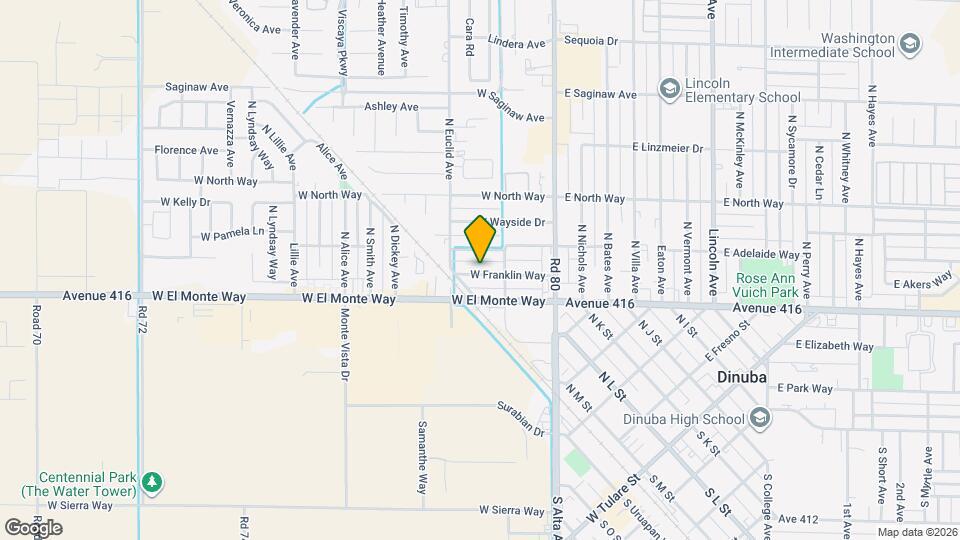 417 W Franklin Way Map and Location Details