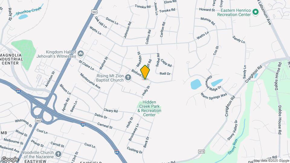 2151 Binford Ln Map and Location Details