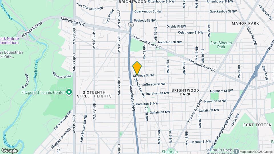 930 Kennedy St NW Map and Location Details