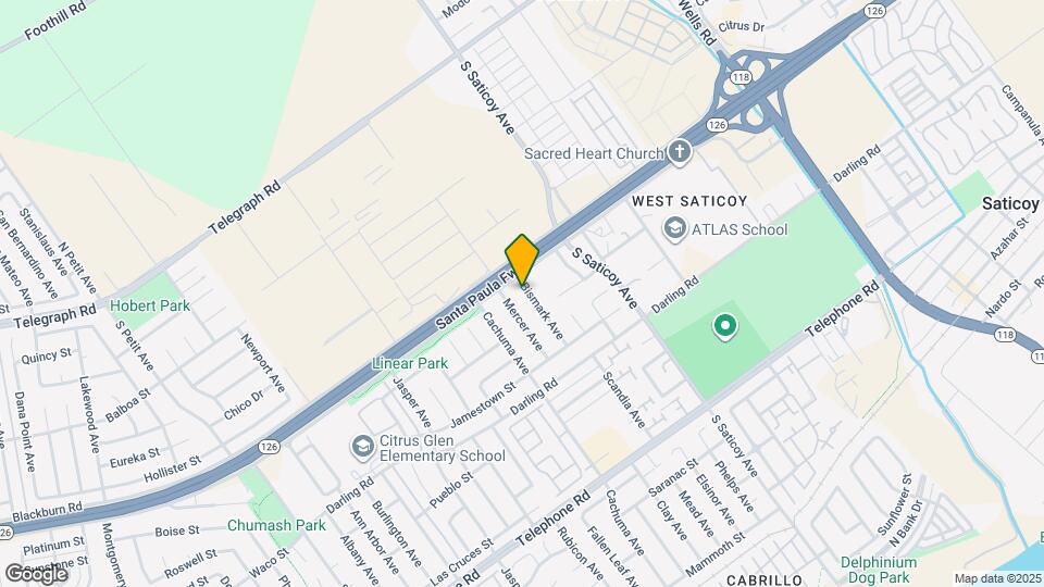 625 Bismark Ave Map and Location Details