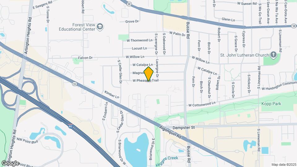 1813 W Pheasant Trail Map and Location Details