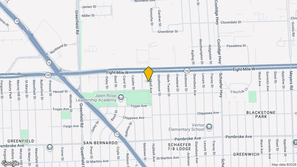 20473 Hubbell Ave Map and Location Details