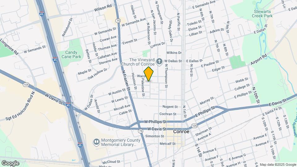 1011 1/2 North Roberson St Map and Location Details