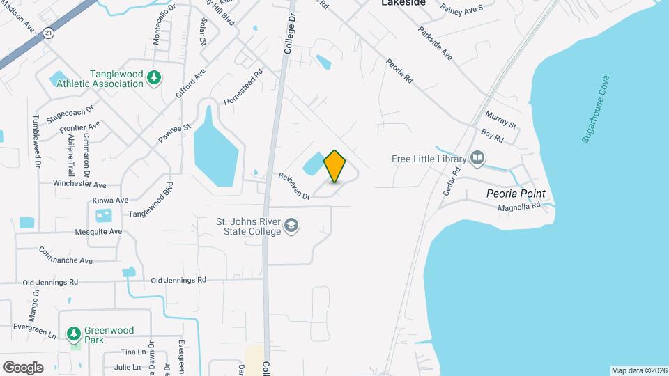 1913 Belhaven Dr, Unit C-544 Map and Location Details