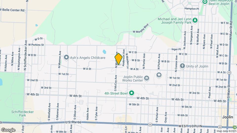 1715 W A St Map and Location Details