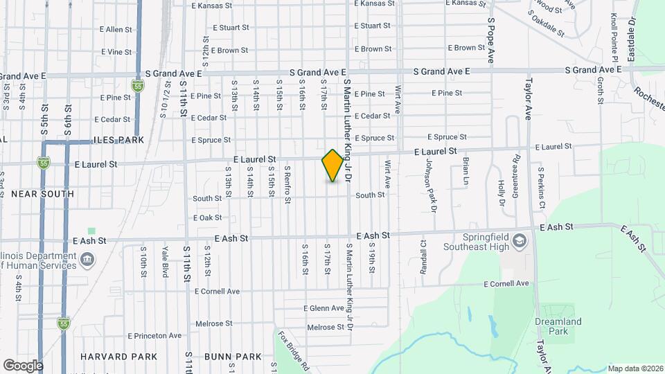 1844 S 17th St Map and Location Details